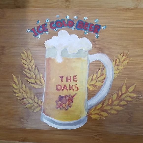 The Oaks Beer Serving Tray!    Great Gift! - Picture 2 of 3